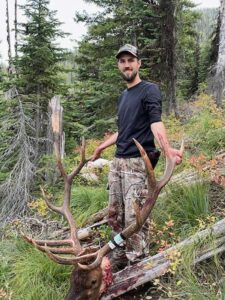 Hunter with his Elk trophy
